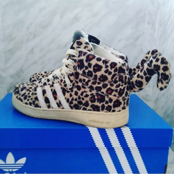 Adidas Jeremy Scott JS Leopard Tails V24536 mens 6 womens sz 7.5 shoes - Picture 3 of 7